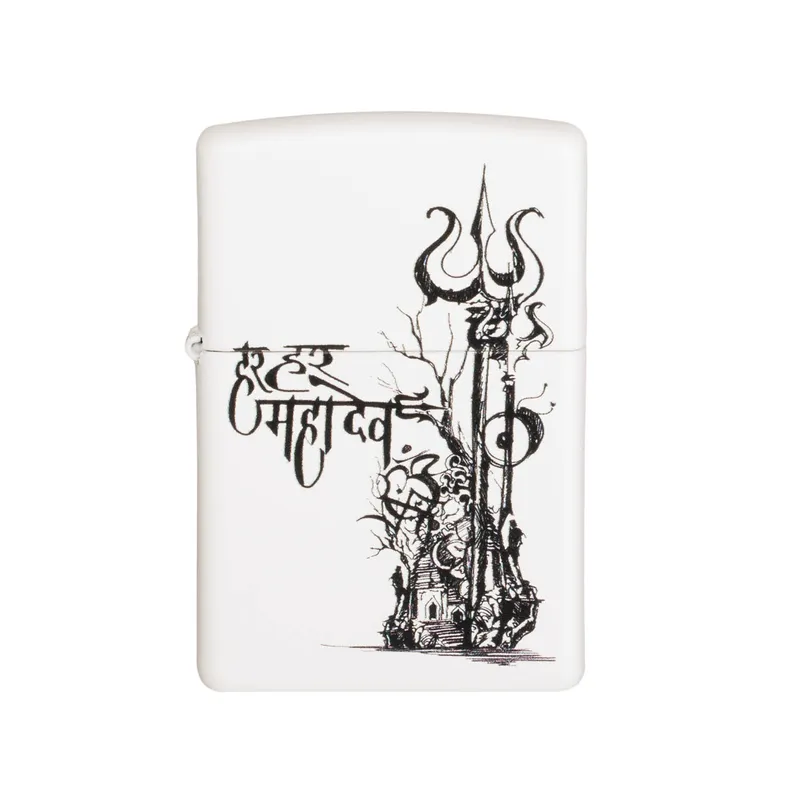Zippo Lighter 214.CI407529 Lord Shiva White
