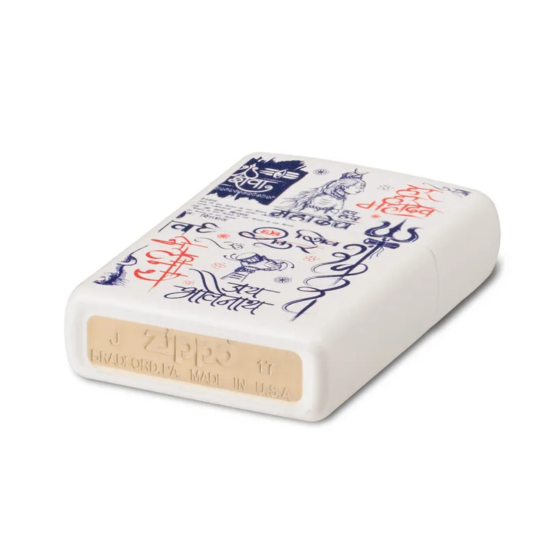 Zippo Lighter 214.CI407528 Lord Shiva White