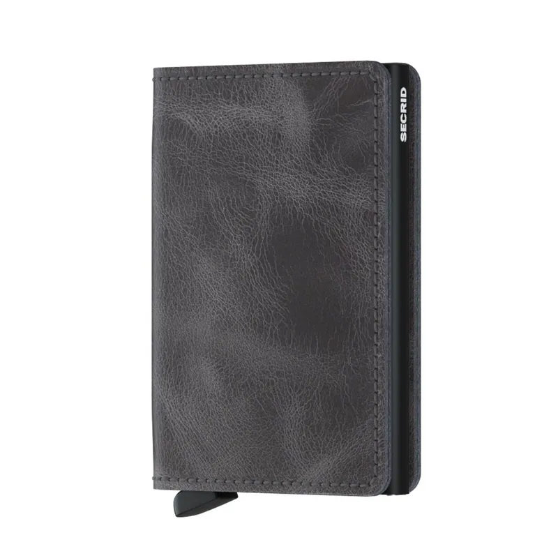 Secrid Slimwallet Vintage Grey with Black Cardprotector