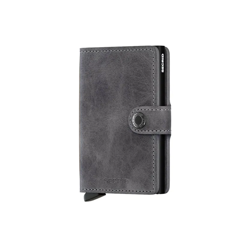 Secrid Miniwallet Vintage Grey with Black Cardprotector