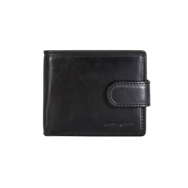Jekyll & Hide 2790OXBL Oxford Bifold Wallet With Coin And Id Window - Black