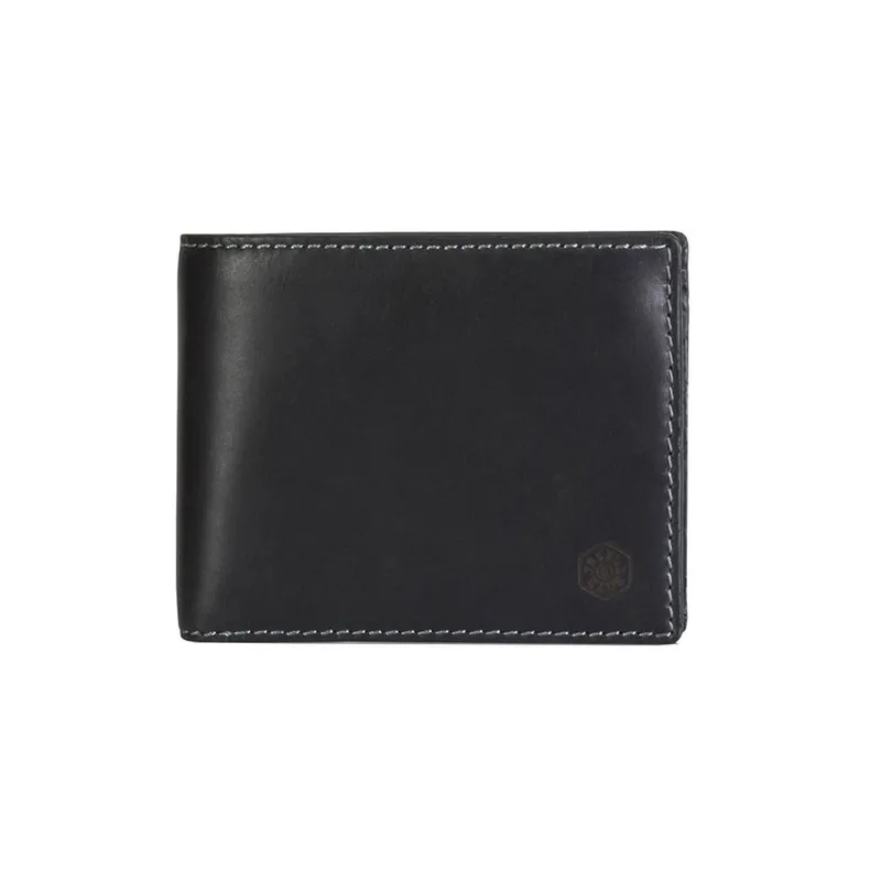 Jekyll & Hide 1951TEBL Texas Large Bifold Wallet With Coin Pouch - Black