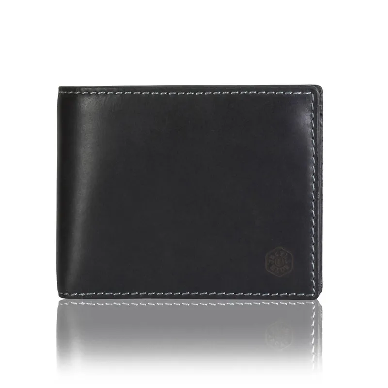 Jekyll & Hide 1951TEBL Texas Large Bifold Wallet With Coin Pouch - Black