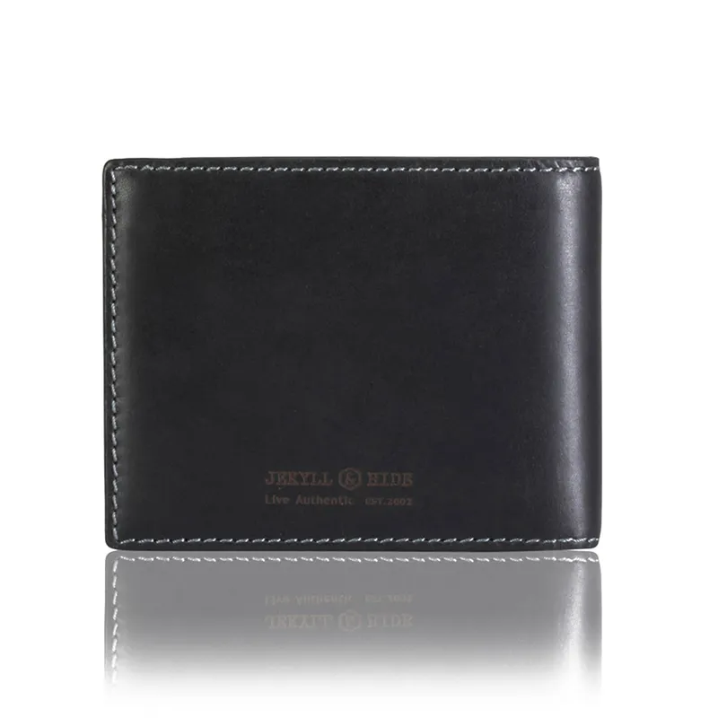 Jekyll & Hide 1951TEBL Texas Large Bifold Wallet With Coin Pouch - Black