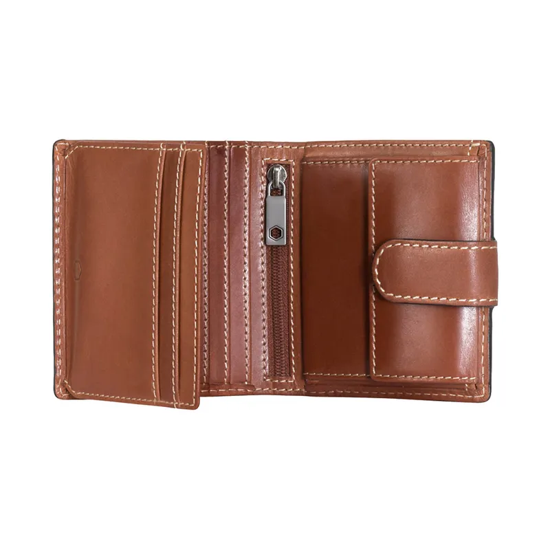 Jekyll & Hide 9265TECL Texas Trifold Wallet With Coin And Tab- Clay