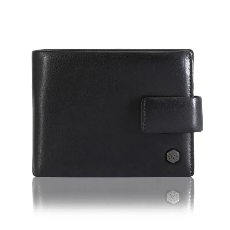 Jekyll & Hide 9876MOBL Montana Large Bifold Wallet With Coin Pouch - Black