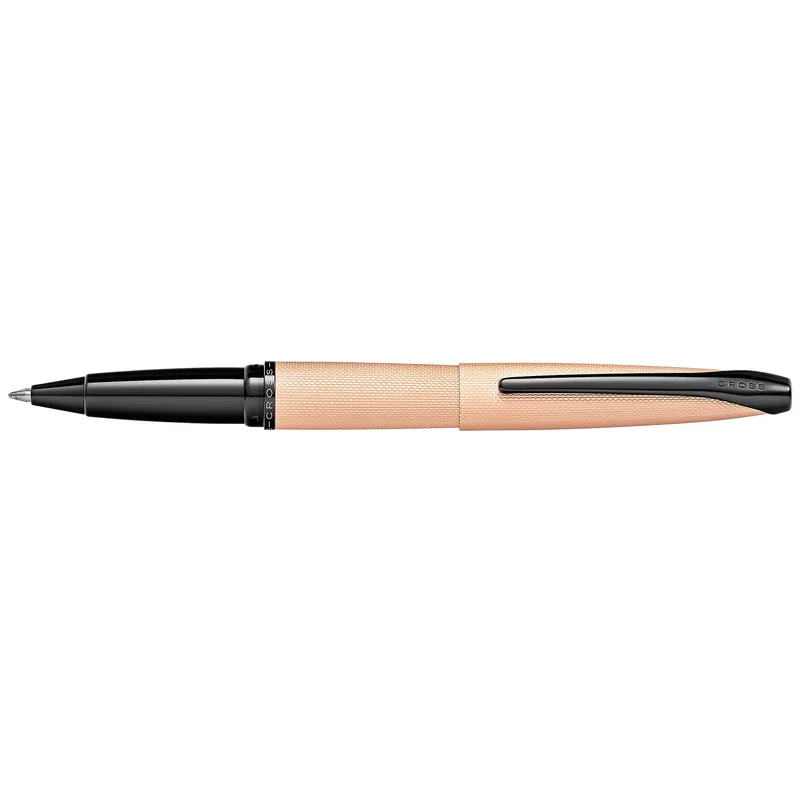 Cross 885-42 ATX Rollerball Pen Brushed Rose Gold With Black Trims
