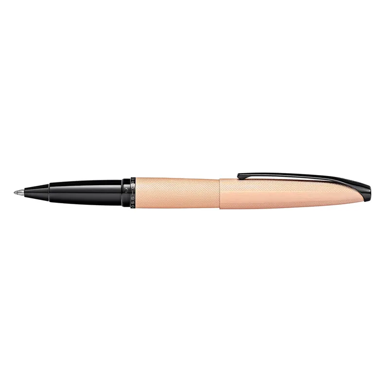 Cross 885-42 ATX Rollerball Pen Brushed Rose Gold With Black Trims