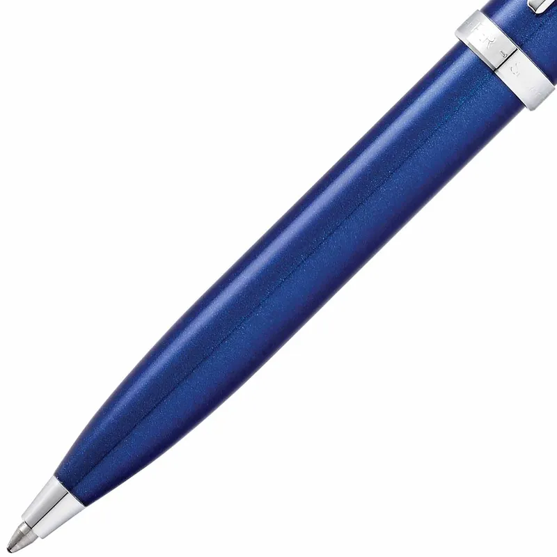 Sheaffer Gift 100 Ballpoint Pen Glossy Blue with Chrome-Plated Trim