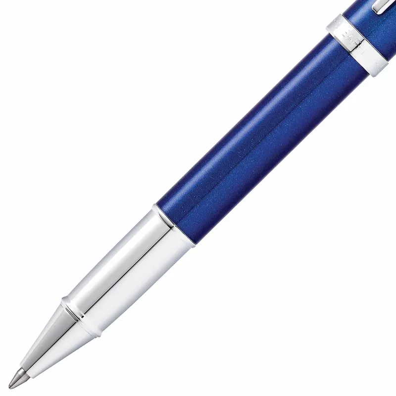 Sheaffer Gift 100 Rollerball Pen Glossy Blue with Chrome-Plated Trim