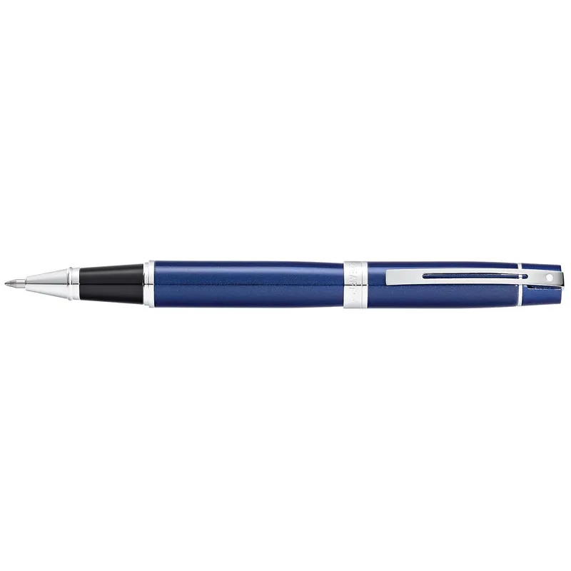 Sheaffer Gift 300 Rollerball Pen Glossy Blue with Chrome-Plated Trim