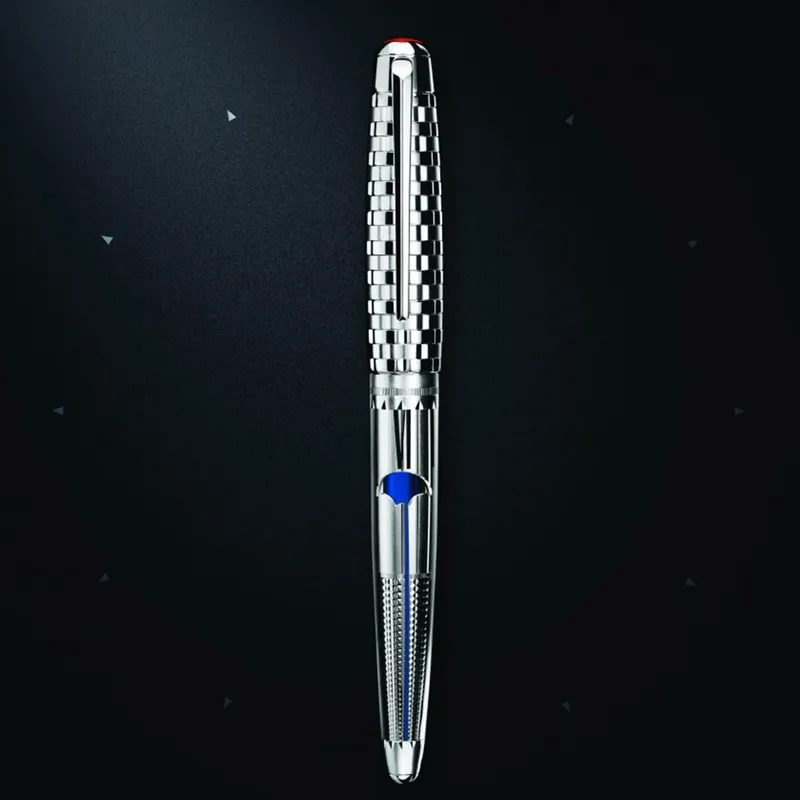 Caran d'Ache Limited Edition 1010 Timekeeper Fountain Pen (18K Medium) - Silver With Silver Trims
