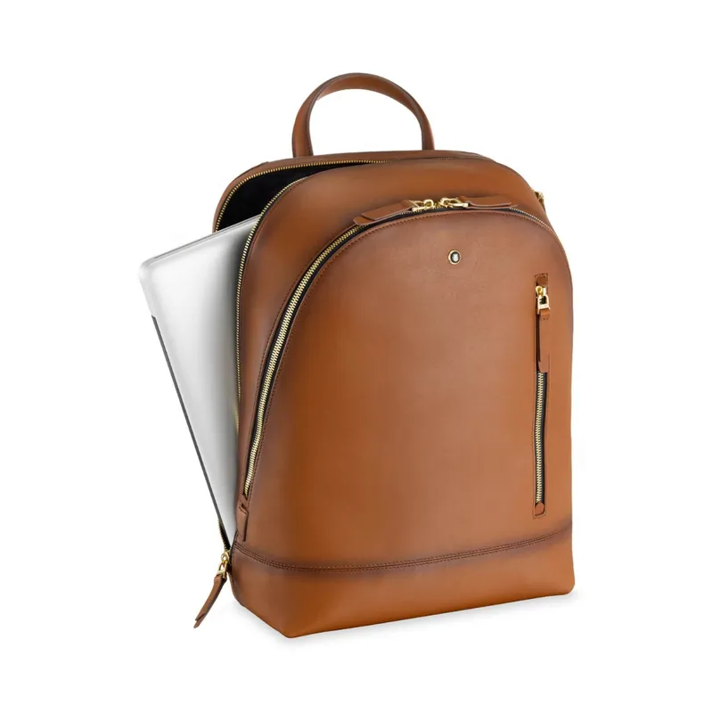 Lapis Bard Ducorium Hampton 14Inch Laptop Backpack Bag  Cognac