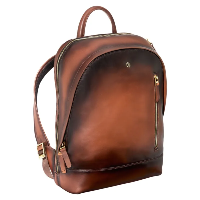 Lapis Bard Ducorium Hampton 14Inch Laptop Backpack Bag  Cognac
