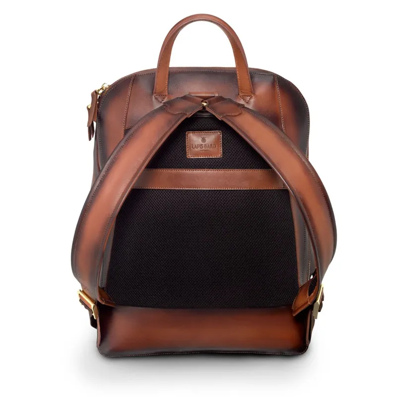 Lapis Bard Ducorium Hampton 14Inch Laptop Backpack Bag  Cognac