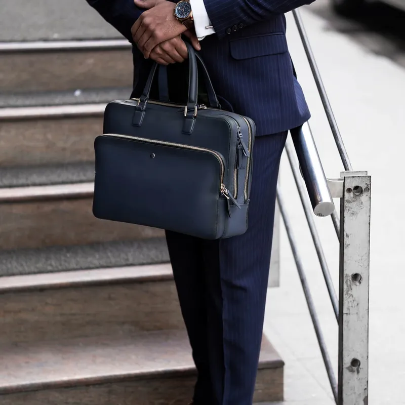Lapis Bard Ducorium Dorchester 14Inch Laptop Business Bag Blue