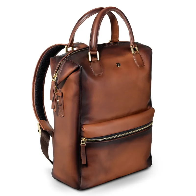 Lapis Bard Ducorium Roxton 15Inch Laptop Backpack Bag Cognac