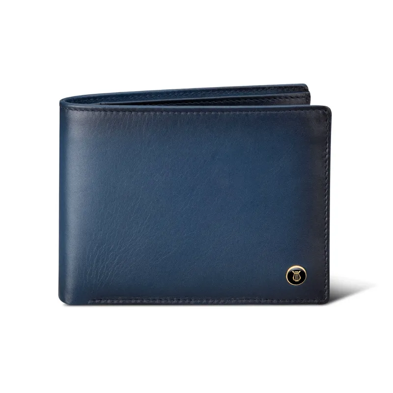 Lapis Bard Ducorium Bi Fold Evening Wallet with Additional Sleeve Blue