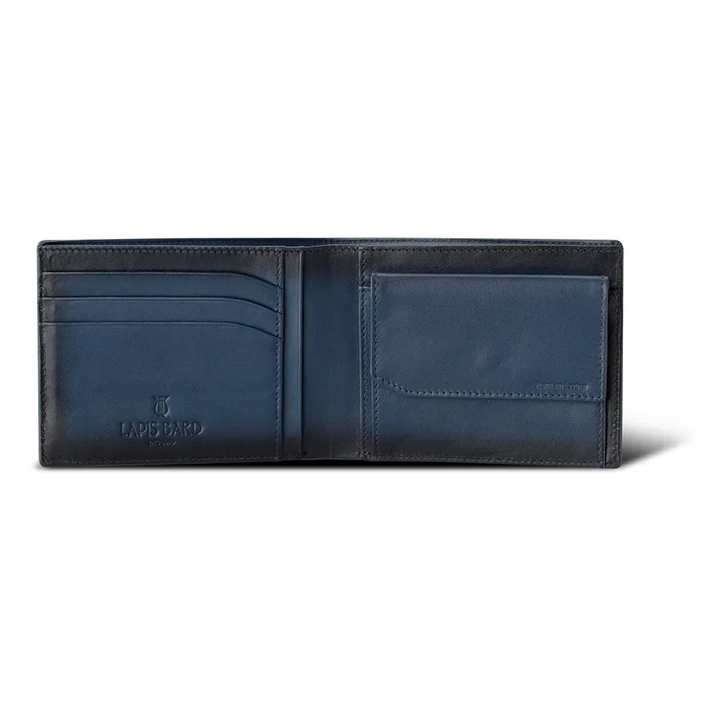 Lapis Bard Ducorium Bi-fold Wallet with Coin Pocket Blue