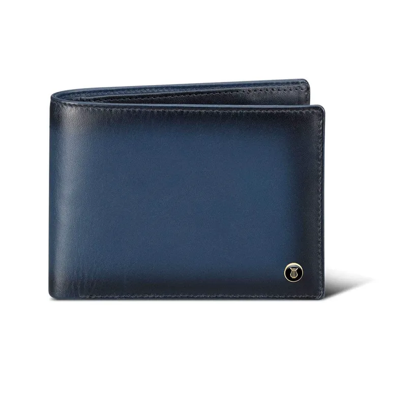 Lapis Bard Ducorium Bi-fold Wallet with Coin Pocket Blue
