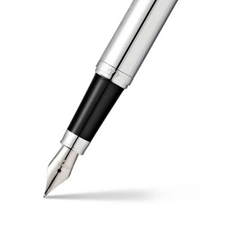 Sheaffer 9421 VFM Fountain Pen (Medium) Polished Chrome with Chrome-Plated Trim