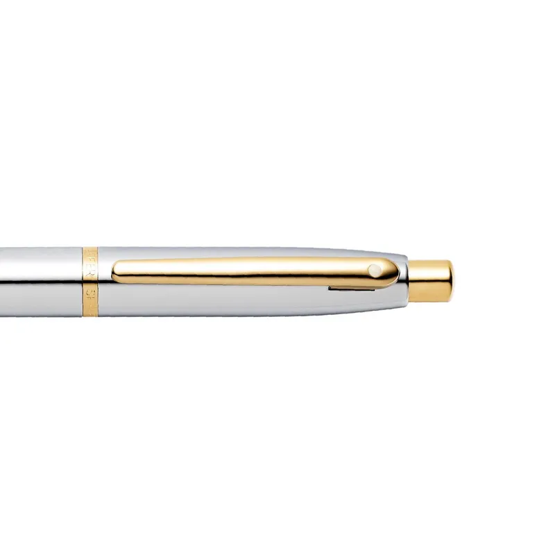 Sheaffer 9422 VFM Ballpoint Pen Polished Chrome with Gold-Plated Trim