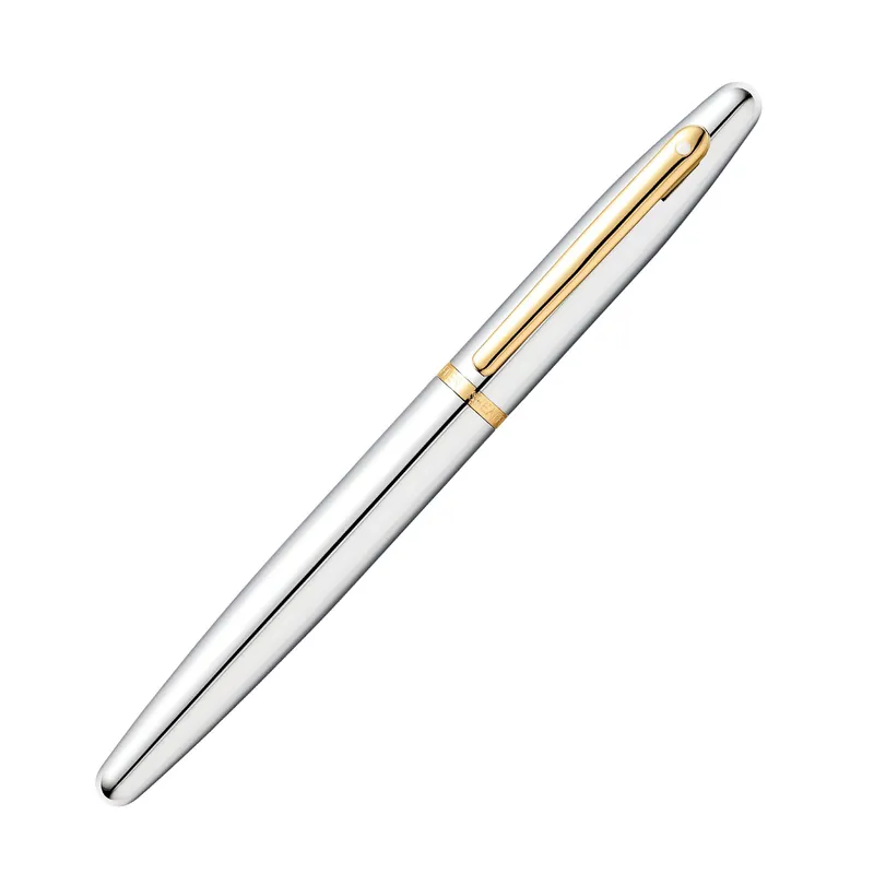Sheaffer 9422 VFM Rollerball Pen Polished Chrome with Gold-Plated Trim