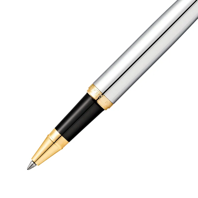 Sheaffer 9422 VFM Rollerball Pen Polished Chrome with Gold-Plated Trim
