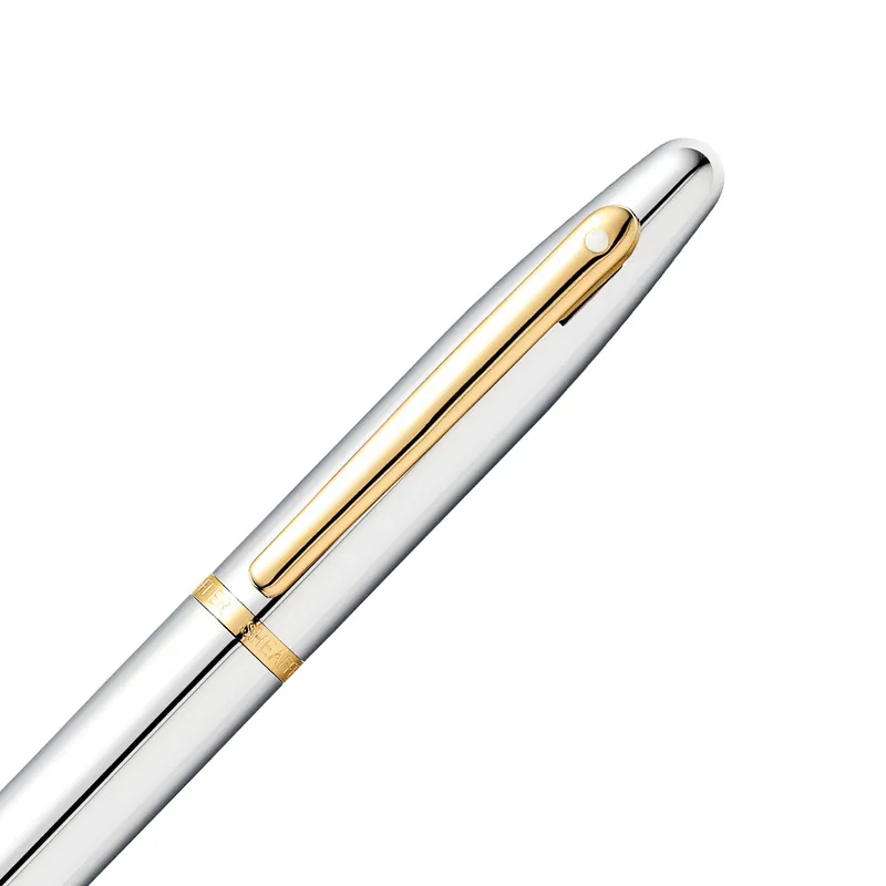 Sheaffer 9422 VFM Rollerball Pen Polished Chrome with Gold-Plated Trim