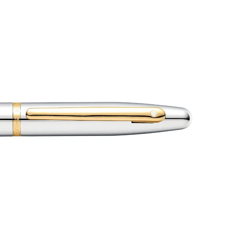 Sheaffer 9422 VFM Rollerball Pen Polished Chrome with Gold-Plated Trim