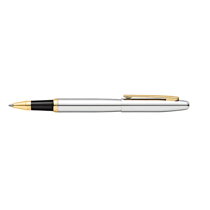 Sheaffer 9422 VFM Rollerball Pen Polished Chrome with Gold-Plated Trim
