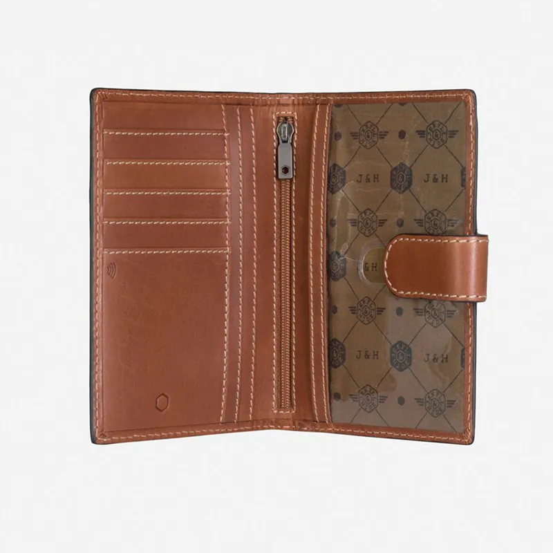 Jekyll & Hide 4306TECL Texas Travel Passport Wallet With Organiser - Clay