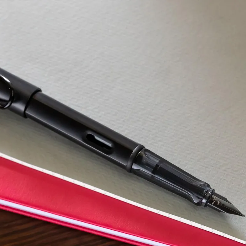 Lamy AL-Star 071 Fountain Pen Medium Black With Chrome Metal Clip