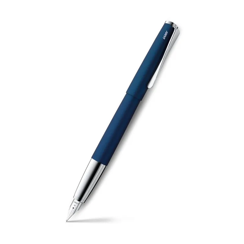 Lamy 067 Studio Fountain Pen Fine Matte Blue With Chrome Clip