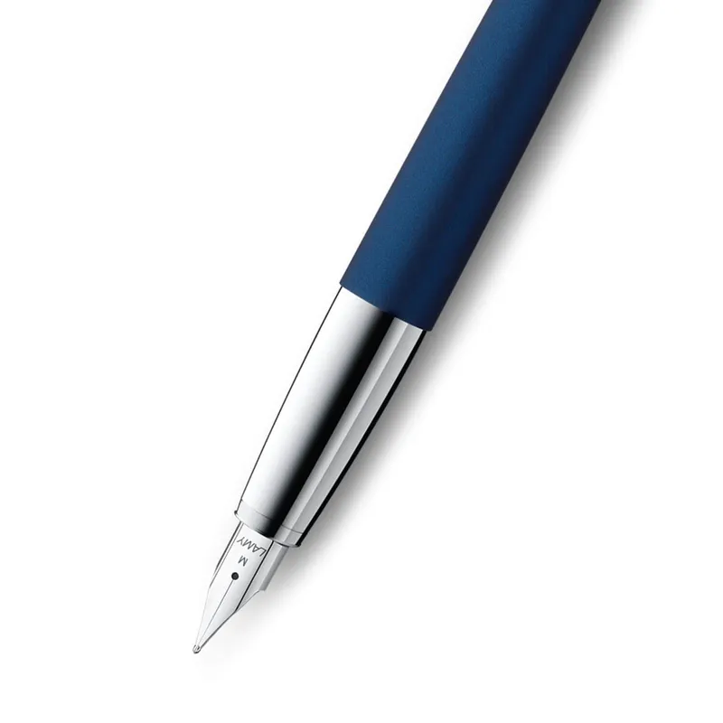 Lamy 067 Studio Fountain Pen Fine Matte Blue With Chrome Clip
