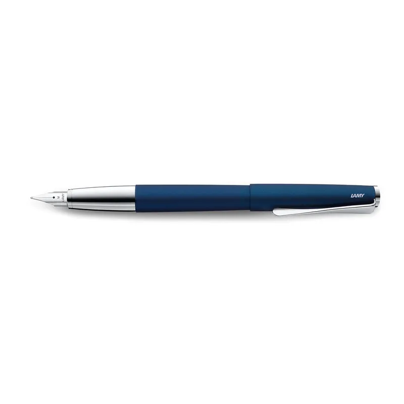 Lamy 067 Studio Fountain Pen Fine Matte Blue With Chrome Clip