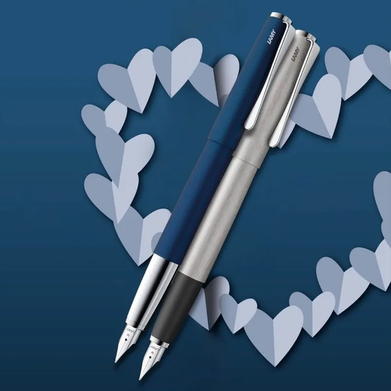 Lamy 067 Studio Fountain Pen Fine Matte Blue With Chrome Clip