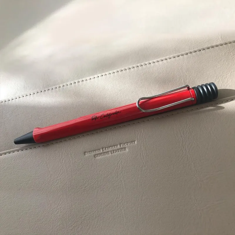Lamy Safari 216 Ballpoint Pen Red With Chrome Plated Clip