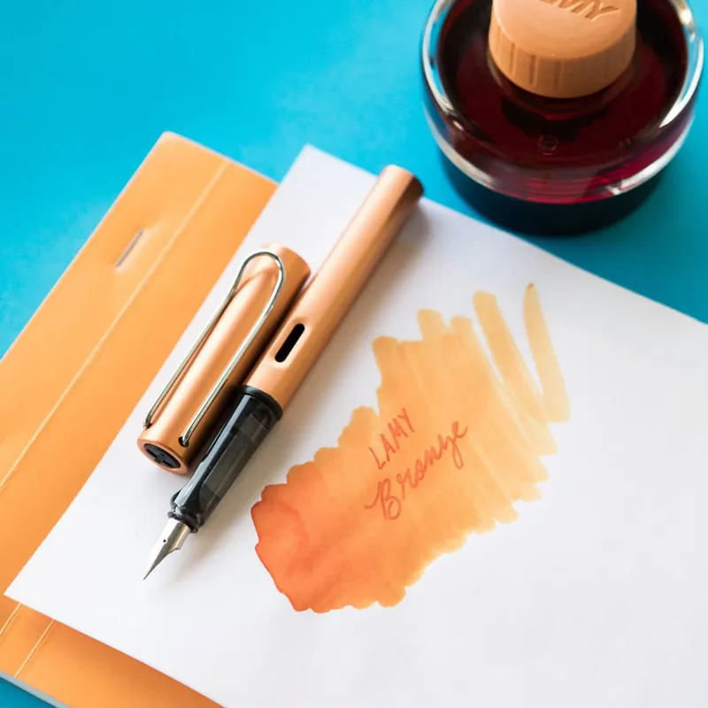 Lamy Al-Star 027 Fountain Pen Medium Bronze With Chrome Metal Clip