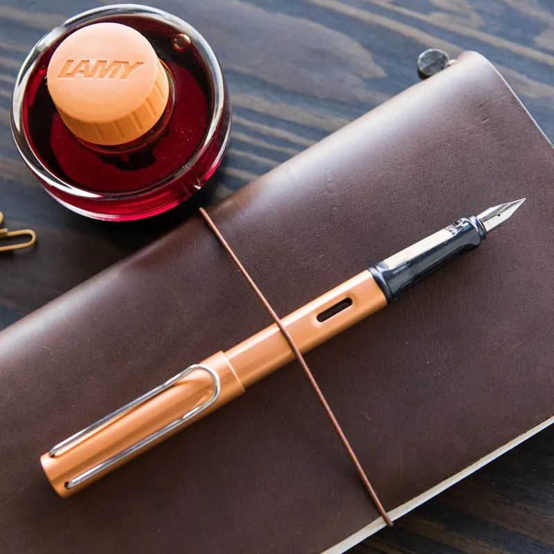 Lamy Al-Star 027 Fountain Pen Medium Bronze With Chrome Metal Clip