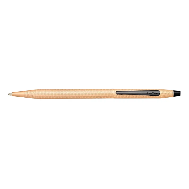 Cross AT0082-123 Classic Century Ballpoint Pen Brushed Rose Gold with Black Trims