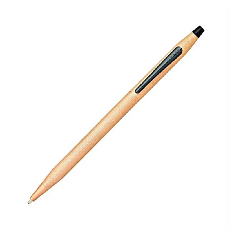 Cross AT0082-123 Classic Century Ballpoint Pen Brushed Rose Gold with Black Trims