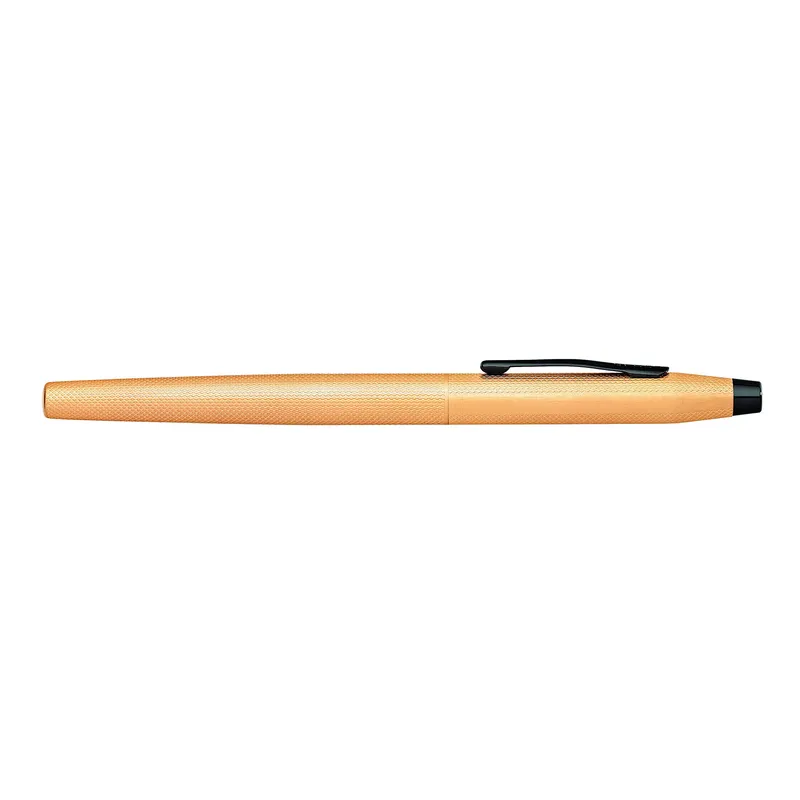 Cross AT0086-123MF Classic Century Fountain Pen Medium Brushed Rose Gold with Black Trims