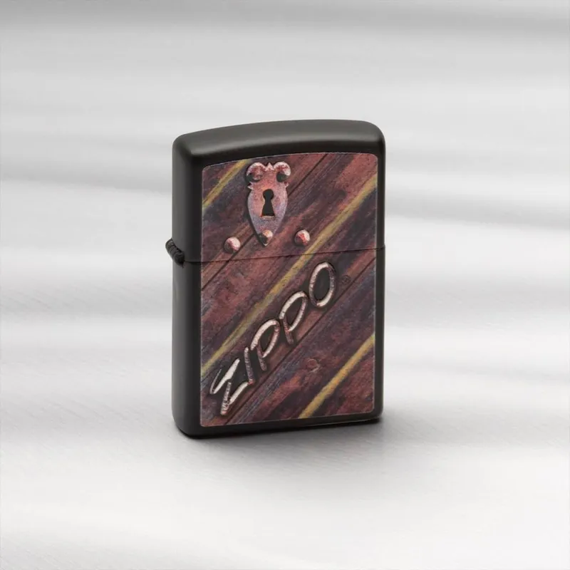 Zippo Lighter 29986 Lock Design Black