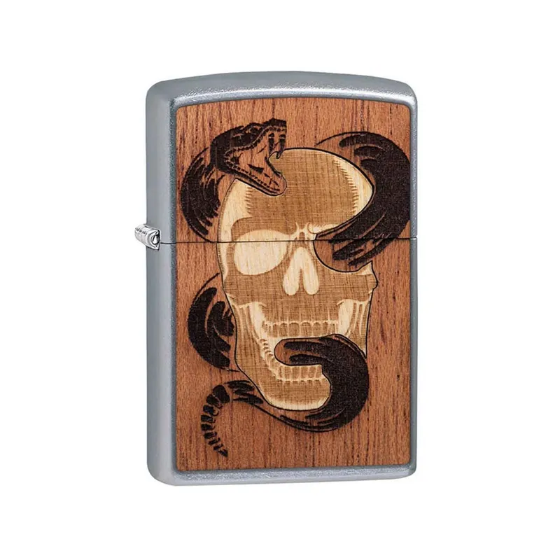 Zippo Lighter 49042 Woodchuck USA Brown