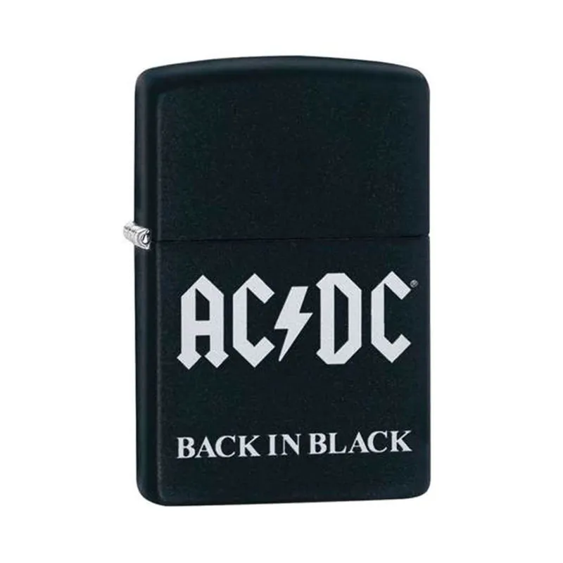 Zippo Lighter 49015 AC/DC Design Black