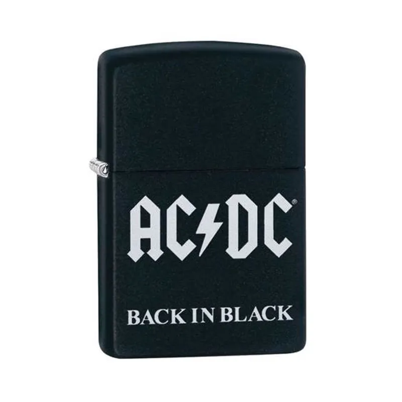 Zippo Lighter 49015 AC/DC Design Black