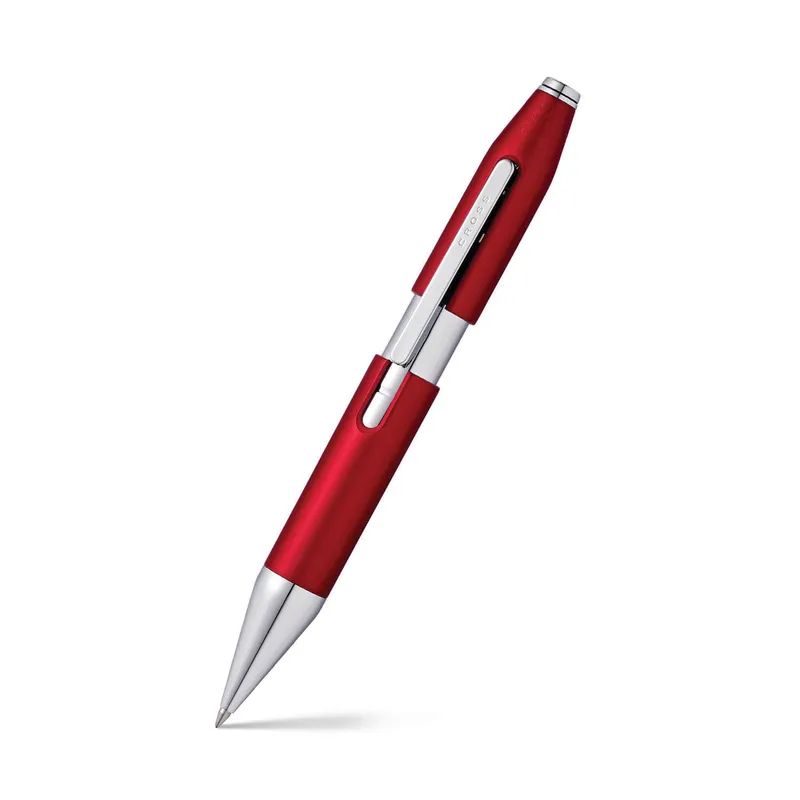 Cross AT0725-3 Cross X Rollerball Pen Crimson Red with Chrome Trims