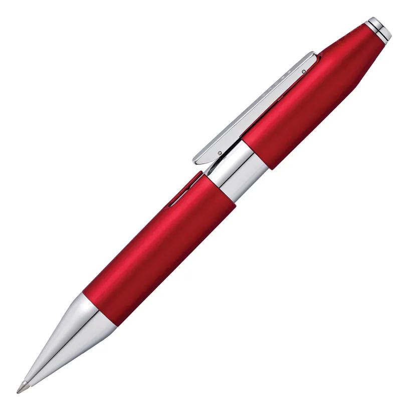 Cross AT0725-3 Cross X Rollerball Pen Crimson Red with Chrome Trims
