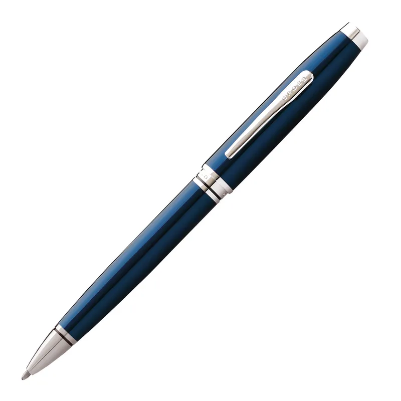 Cross AT0662-9 Coventry Ballpoint Pen Blue with Chrome Trims